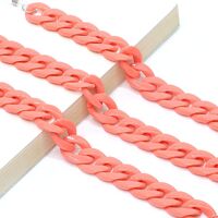 Acrylic non-slip chain, thick concave shape 29 colors, for glasses and masks GB011