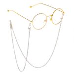 Metal non-slip chain, with sheet, for glasses and masks GL287-2