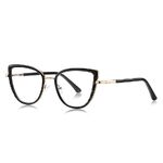 Metal + TR90 plastic Blue Blocker glasses frame for women with UV and blue light protection lenses More FCS3151