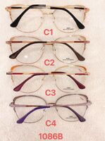 Metal frame for glasses with spring hinges 1086B