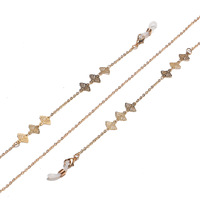 Glasses chain with hollow fans GL1356