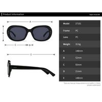 Plastic sunglasses in retro oval frame Elit 27101-EL
