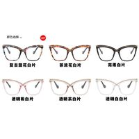 Combined (plastic + metal) glasses with blue light protection for women 8729-PN