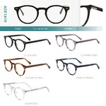 Acetate plastic frames for glasses with spring hinges Big City F3029