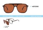 Acetate plastic frames with a sun protection clip-on WD1256S