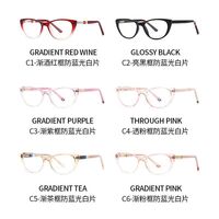 TR90 plastic glasses with blue light and UV protection 6004-GT