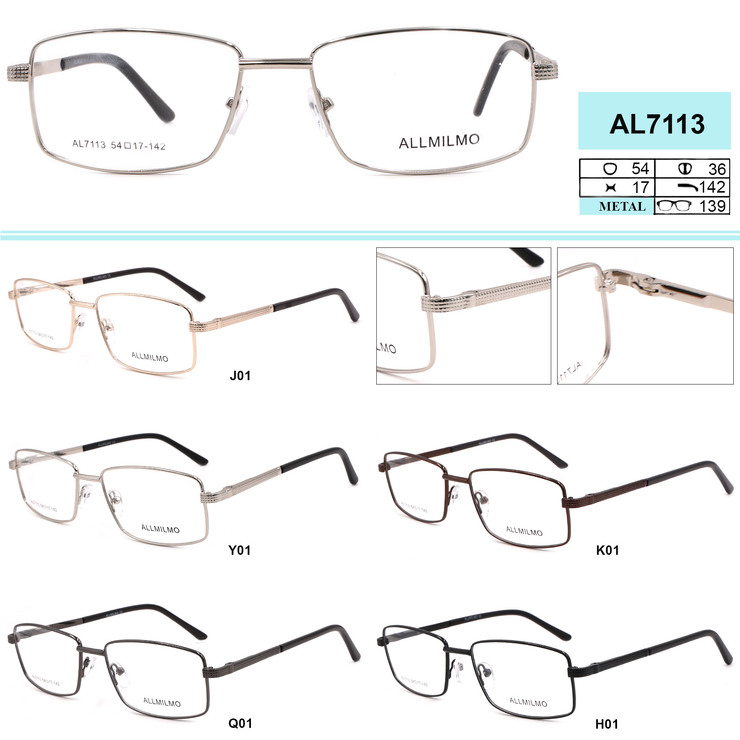 Мужская металлическая оправа из стали для очков Allmilmo AL7113