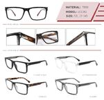 Оправа пластиковая из TR90 с флексом LE1061-DA