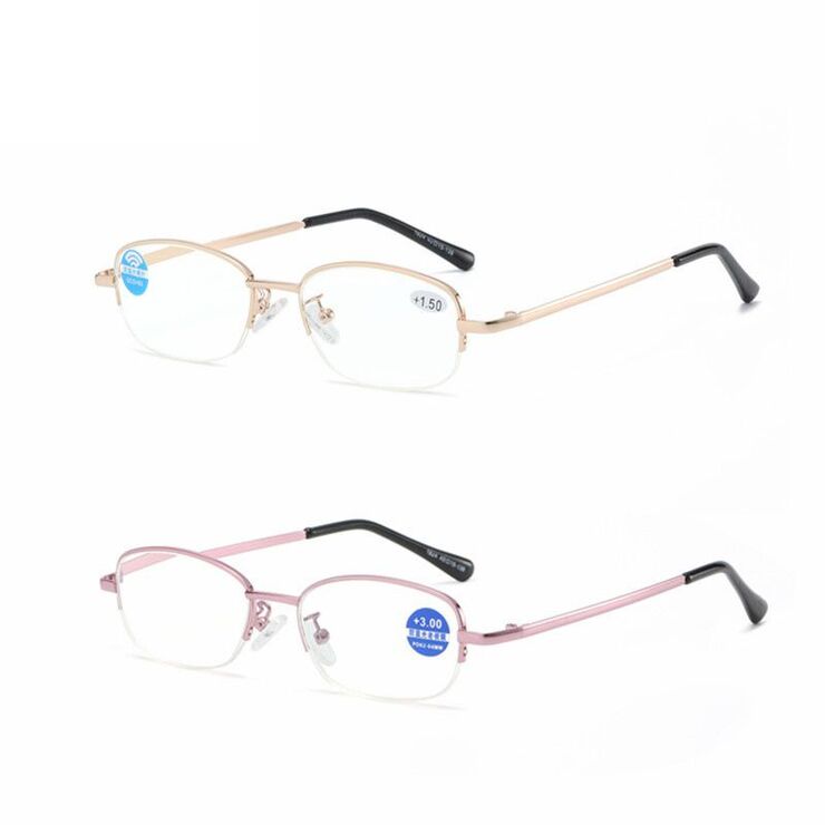Nylor metal eyeglasses for reading JY1824 with Blue ray cut protection, from +1.00 to +4.00, PD62-64