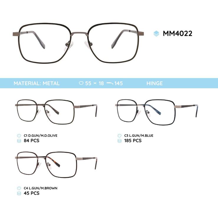 Оправа для очков металлическая мужская MM4022