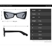 Plastic butterfly sunglasses for women Elit 1227-EL