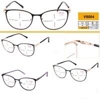 Ready-made metal frame glasses Vizzini V8004 (W21030-31), lens block blue light, diopters from -4.00 to +4.00(stap 0.25+and-)