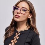 Plastic frame with anti-blue light protection lenses, with spring hinges Elit 5717-EL