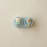 Mini soft contact lens kit retractable W-CT41熊兔月亮花