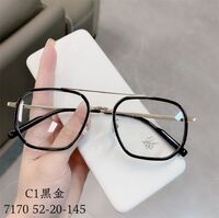 Hybrid frame, metal + TR90, with Blue Block coating SANTA 7170