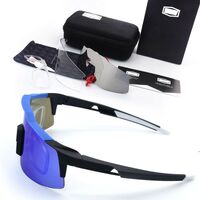 Safety shockproof sports goggles with 3 caps 骑行套装-109-带近视