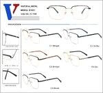Оправа металлическая полуободковая с флексом D1031-DA