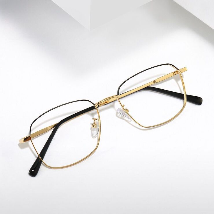 Metal glasses with blue light and UV protection 9802-2-GT