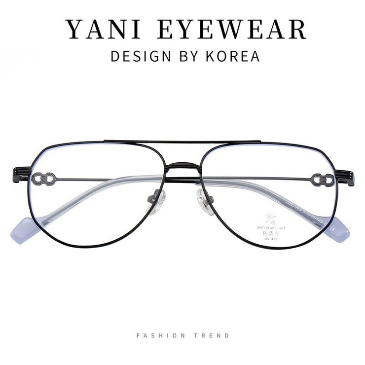 Оправа металлическая с линзами Blue Ray Cut MAMO 52065