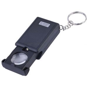 Folding magnifier with universal backlight 9584-XX, dimensions: ⌀21 mm. Magnification: 45Х