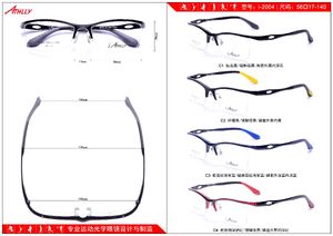 Semi-rimless sports plastic + metal frame Athlly I-2004 (see for discounts)