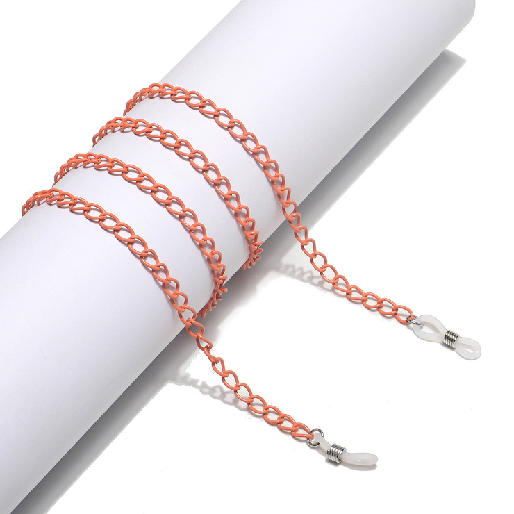 Нескользящая металлическая цепочка для очков розового цвета GL1101