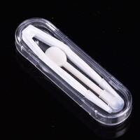 Plastic tweezers with individual pencil-box packaging 331-1, size 6.3 * 2.1 cm