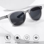 Plastic polarized men's round-rimmed sunglasses Elit 23G17-EL