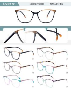 Plastic acetate frame for women with spring hinges YT13010-DA