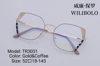 Metal +TR90 ultrathin women's frames with spring hinges Wilibolo TR3031