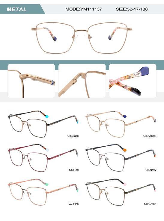 Оправа металлическая женская с флексом YM111137-DA