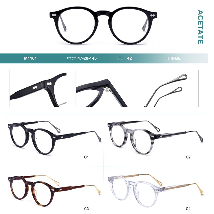 Acetate plastic frames for glasses Big City M1101
