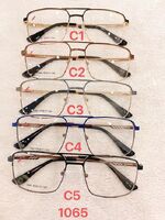 Metal frame for glasses with spring hinges Defile D1065