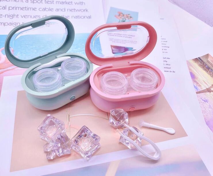 Set for cleaning soft contact lenses, electric cleaner XY-1008