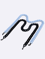 Set of two acrylic black and color glasses chain GM141