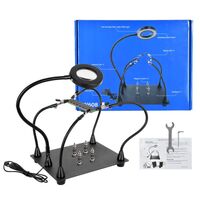 Tabletop multifunctional magnifying glass with backlight W608-XX, magnification: 5X