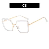 Combined (metal + TR90) glasses with blue light protection for women 95823-TR5039-PN