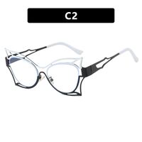Metal glasses with blue light protection for women 8209-66042-PN