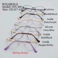 Metal ultrathin women's frames with spring hinges Wilibolo G95-300