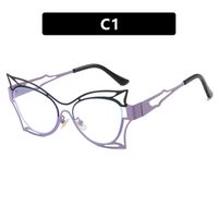 Metal glasses with blue light protection for women 8209-66042-PN