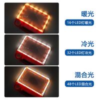 Reading magnifier, cylinder magnifying glass with backlight 6289, magnification: 5X, 10X