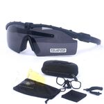 Safety shockproof tactical goggles +3 caps 战术-3.0套装