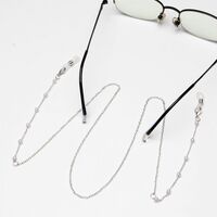 Metal non-slip chain, with pearls, for glasses and masks GL1896