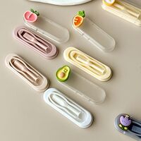 Set of 6 mini soft contact lens kits WL455六个装镊子, fruits and berries