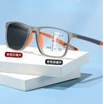 Photochromic plastic TR90 glasses for reading multi-focus, with protection Blue Cut, diopters from +1.00 to +4.00, KY1119多焦点变色