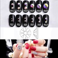 Набор страз с плоским дном для ремонта и украшения оправ и очков PD0036