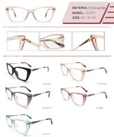 Оправа пластиковая из TR90 и ацетата с флексом LE1077-DA