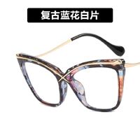 Combined (plastic + metal) glasses with blue light protection for women 8729-PN