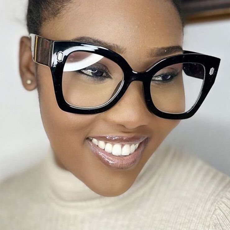 Plastic glasses with blue light protection for women 4168-500-PN