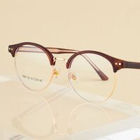 Combined frame (metal + TR90) or glasses with blue light protection, with spring hinges FA87130